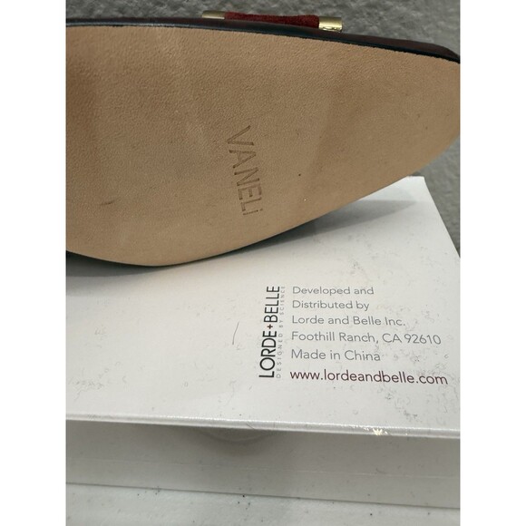 Vaneli Heels Size 9 N Red Leather Pumps Buckle Fall Winter Formal - Picture 7 of 10